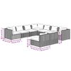 vidaXL Garden Lounge Set Grey