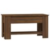 vidaXL Coffee Table Brown Oak Engineered Wood 39.8 x 19.3 x 20.5 in
