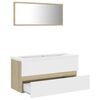 vidaXL Bathroom Furniture Set White Engineered wood Bathroom Furniture Set
