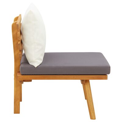 vidaXL Patio Chair with Cushions Solid Acacia Wood