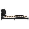 vidaXL Bed Frame Black and White