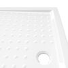 vidaXL Shower Base Tray with Dots White 27.6"x39.4"x1.6" ABS