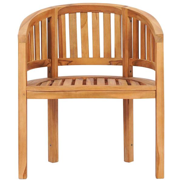 vidaXL Garden Chair Natural Teak Solid Teak Wood Medium Durable