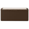 vidaXL Garden Storage Box Brown Polypropylene Large Garden Storage Box