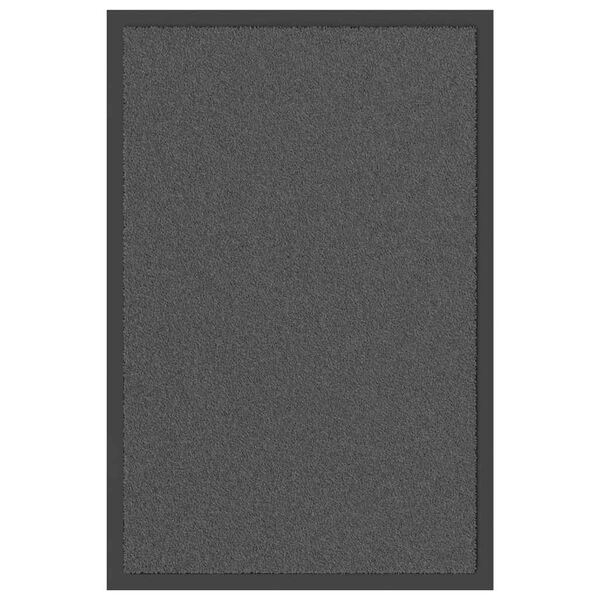 vidaXL Doormat Anthracite Polypropylene and PVC 15.7x23.6 in Non-slip