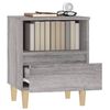 vidaXL Bedside Cabinet Set of 2 Grey sonoma