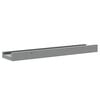 vidaXL Frame Ledge Shelf Set of 2 Gray MDF Small Wall mounting