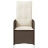 vidaXL Reclining Garden Chair Set of 2 Brown