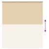 vidaXL Roller Blind Beige 100% Polyester 51.2 x 59.1 in