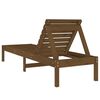 vidaXL Sun Lounger Honey Brown Solid Pine Wood 78.5 x 23.6 x 29.1 in