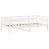 vidaXL Day Bed And Bench Set White Solid Pine Wood