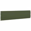 vidaXL Lawn Edgings 20 pcs Olive Green 9.8x40.6" Cold-rolled Steel