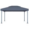 vidaXL Gazebo Anthracite Aluminum 157.5 x 118.1 in