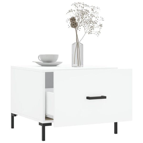 vidaXL Coffee Table Set of 2 White Engineered wood Compact