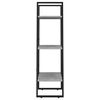 vidaXL Storage Shelf Concrete Grey Metal, Engineered Wood