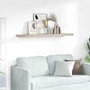 vidaXL Wall Shelf Oak Honeycomb MDF, metal 47.2 x 9.3 x 1.5 in