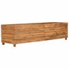 vidaXL Raised Bed Natural wood Recycled teak wood and steel Large