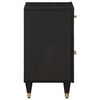 vidaXL Bedside Cabinet Black with variations in wood grain