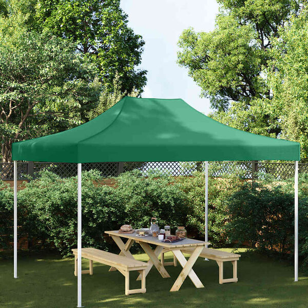 vidaXL Party Tent Roof 13.1x9.8' Green 2.95 oz/ft²