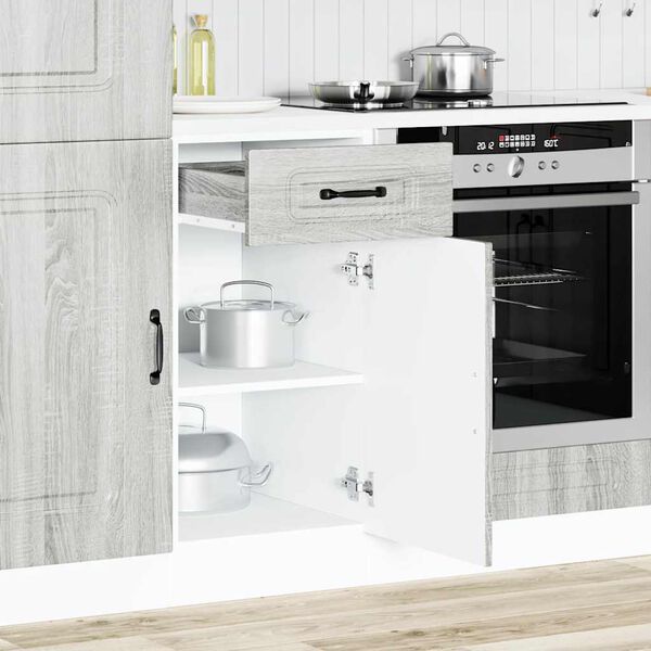 vidaXL Kitchen Base Cabinet Grey Sonoma Engineered Wood