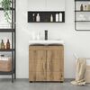 vidaXL Bathroom Cabinet Set TULUM Artisan Oak 23.62 x 13.39 x 24.80 in