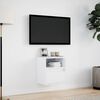 vidaXL TV Wall Cabinet White Engineered wood One Size Storage