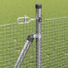 vidaXL Fence with Posts Silver 39.4" x 984.3" Steel