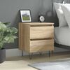 vidaXL Bedside Cabinet Sonoma oak Engineered wood Bedside Cabinet