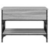 vidaXL Coffee Table Grey Sonoma Engineered wood, Metal Medium