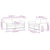 vidaXL Sofa Set Dark grey Velvet (100% polyester), metal, textilene, plywood