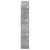 vidaXL Book Cabinet Concrete grey Engineered wood Medium Book Cabinet