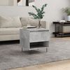 vidaXL Coffee Table Concrete Gray Engineered Wood, Metal