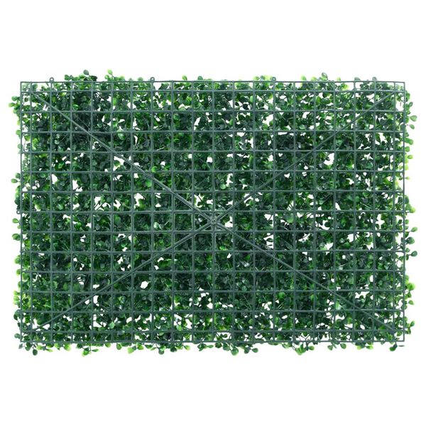  vidaXL Artificial Shrub Leaf Fence 6 pcs Green 15.7x23.6"