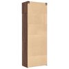 vidaXL Storage Cabinet Brown Oak 31.5x16.7x88.6" Engineered Wood
