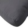 vidaXL Pallet Cushion Set of 2 Anthracite 100% Polyester