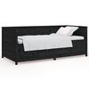 vidaXL Day Bed Black Solid pine wood Medium Convertible Day Bed