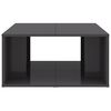 vidaXL Coffee Table Set of 4 High gloss grey Engineered wood Medium