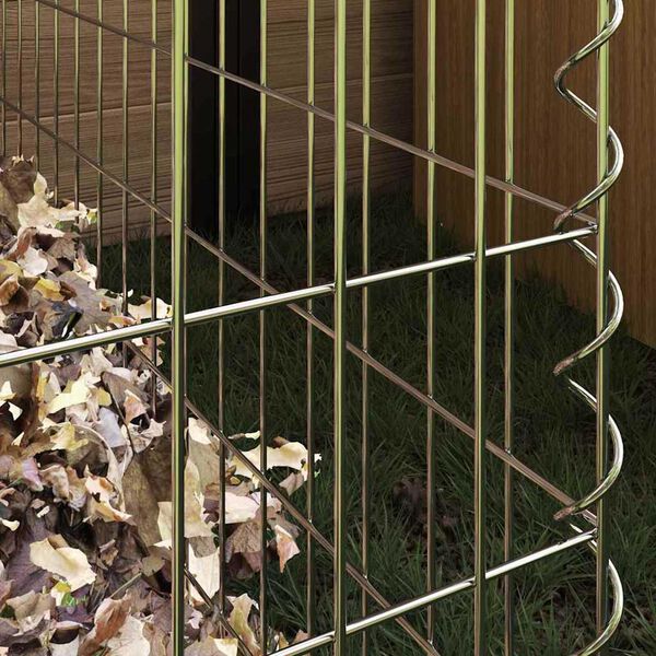 vidaXL Composter Gray Steel