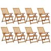 vidaXL 9 Piece Patio Dining Set Solid Wood Acacia