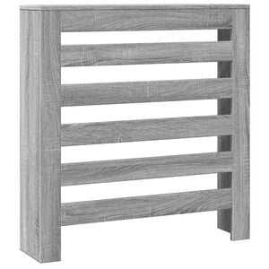 vidaXL Radiator Cover Grey Sonoma 30.7x7.9x32.3" Engineered Wood