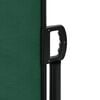 vidaXL Retractable Side Awning Dark Green Polyester with PU coating, Steel