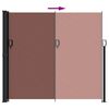 vidaXL Retractable Side Awning Brown