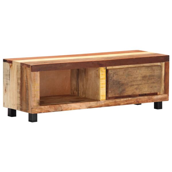 vidaXL TV Unit Natural wood with multicolor grains