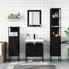 vidaXL Bathroom Cabinet Set Black