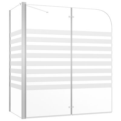 vidaXL Bath Enclosure 47.2"x26.8"x51.2" Tempered Glass Stripe