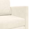 vidaXL Sofa Bed Cream 48.82 x 80.32 x 24.02 in Velvet