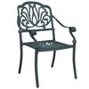 vidaXL Bistro Set Green Cast Aluminum Small Durable Bistro Set