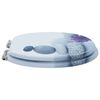 vidaXL WC Toilet Seats 2 pcs with Soft Close Lids MDF Pebbles Design (2x143935)