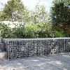 vidaXL Gabion Basket Silver Galvanized Iron Large Heavy Weight Capacity