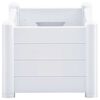 vidaXL Raised Bed White Polypropylene Medium UV-resistant materials
